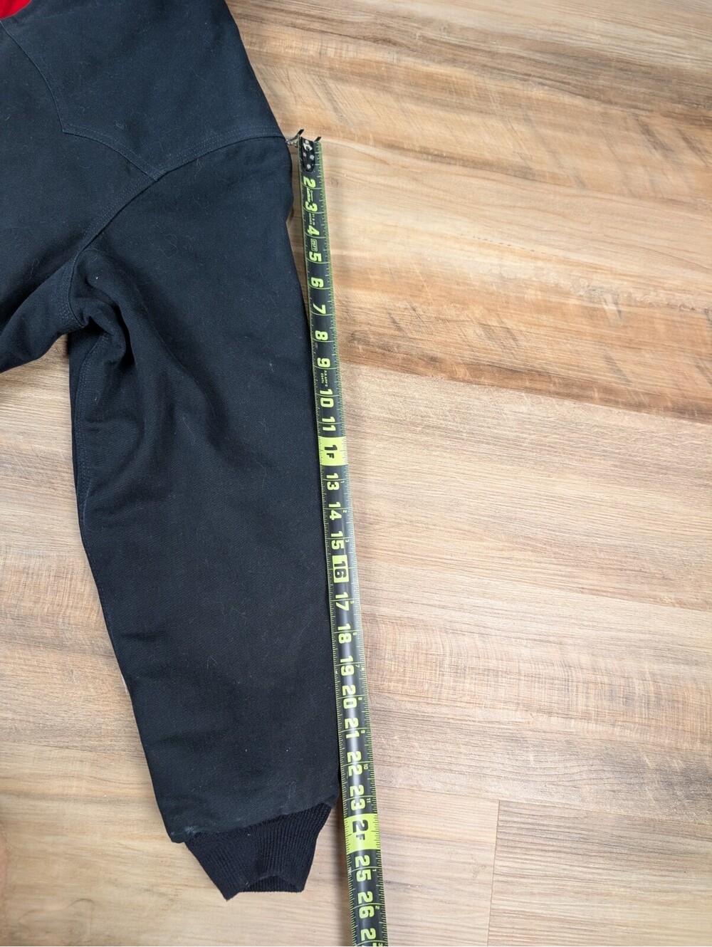 VTG Carhartt J13 BLK  Santa Fe Jacket L Black Red Quilted Liner July 2002 - Picture 9 of 9